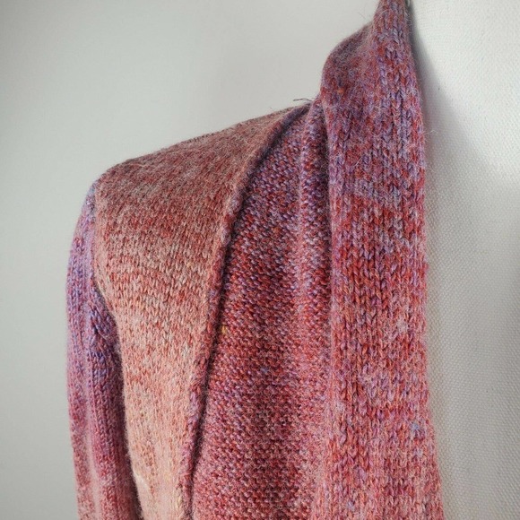 Noble Outfitters Ombre Scarf Cardigan Knit Sweater XS Waterfall Equestrian Long - Picture 3 of 12